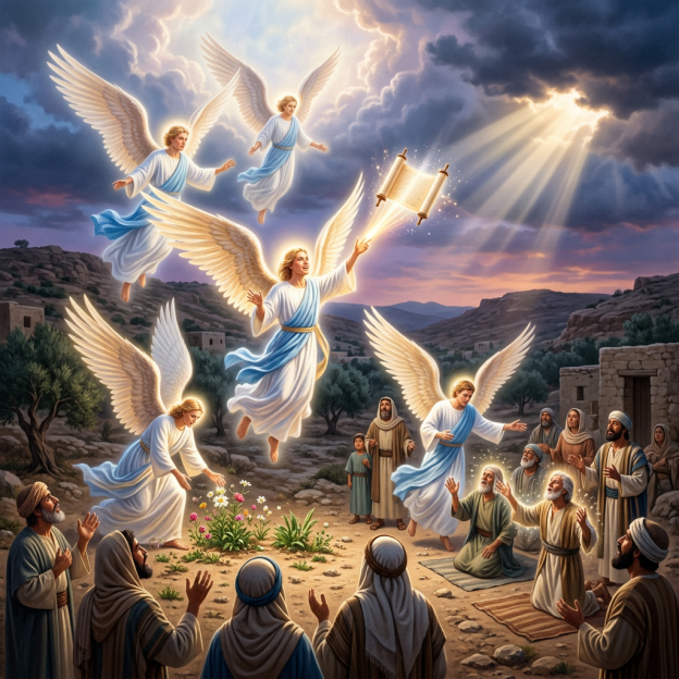 Angels performing miraculous signs and wonders