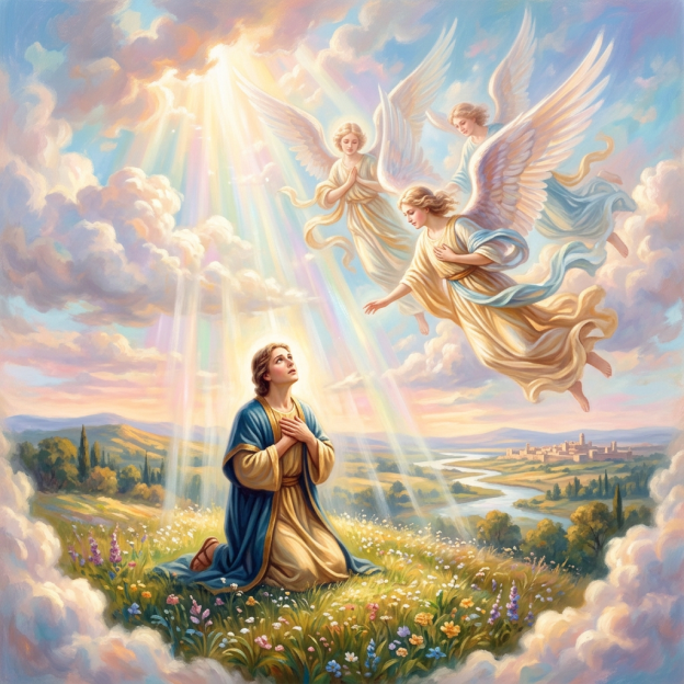 Eyes enlightened to see angels