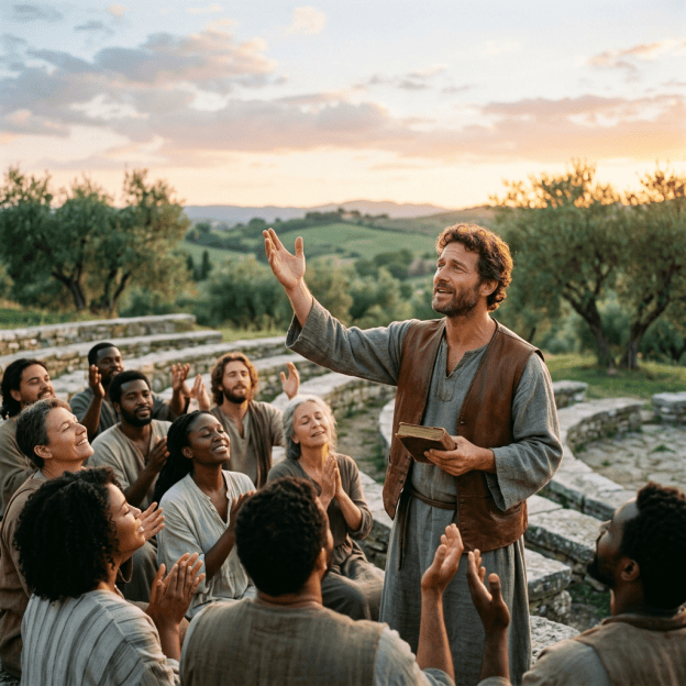 Jesus’ power shining upon faithful believers