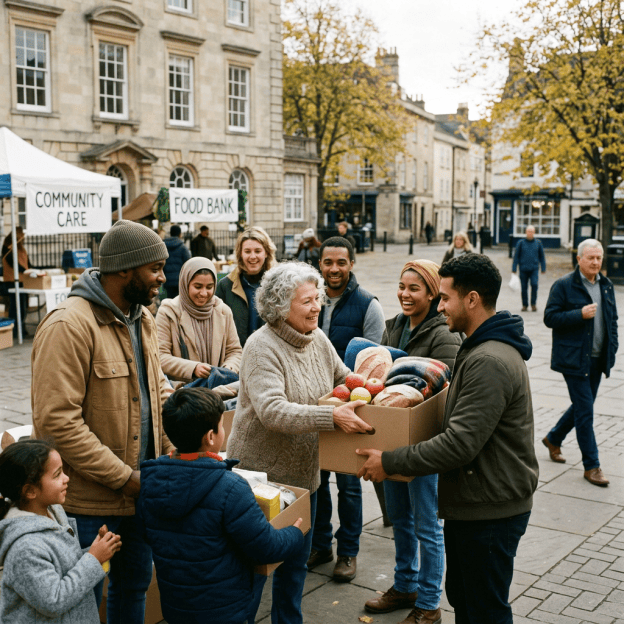 People honoring goodness in community