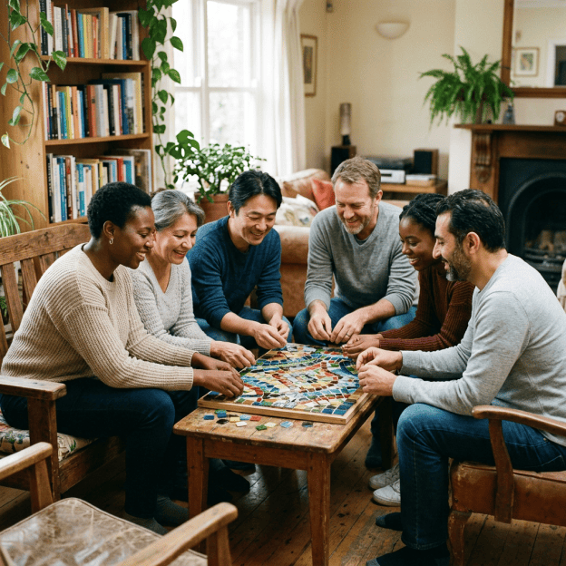 People united in peaceful fellowship
